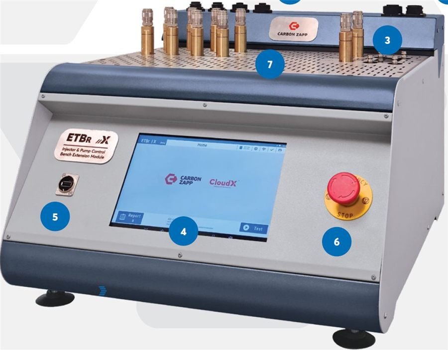 Universal injector and pump test module ETBR-X